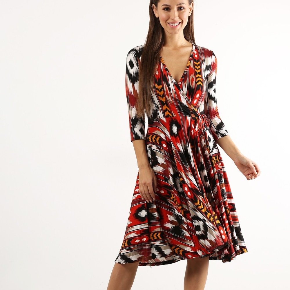 Red Tribal Dress